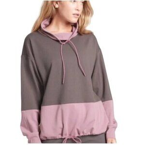 Athleta Hermosa Mock Neck‎ Pullover Purple Sweatshirt Size Large